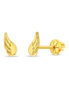 Bebe Gold Cercei din Aur 14K pentru Copii – Aripi de Inger - inchidere cu Filet si Protectie