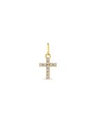 Bebe Gold Pandant din Aur 14K pentru Copii - model Cruce cu Pietre CZ