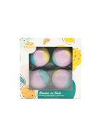 Becasan Nature Set cadou bile de baie cu parfum de lavanda si trandafir - 4 x 100 gr