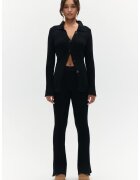 Benu Pantaloni negri tricot de dama - Negru