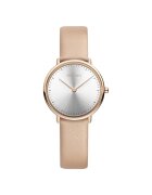 Bering Ceas dama - Inox/piele - Roz