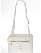 Beverly Hills Polo Club Geanta crossbody de piele ecologica cu doua compartimente - Alb