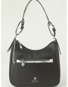 Beverly Hills Polo Club Geanta de umar cu etui detasabil - Negru