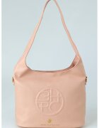 Beverly Hills Polo Club Geanta hobo de piele ecologica - Roz prafuit