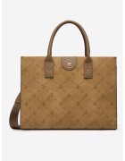 Beverly Hills Polo Club Geanta shopper de piele ecologica - Maro taupe/Caramel