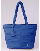 Beverly Hills Polo Club Geanta tote de piele ecologica - Albastru royal