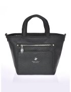 Beverly Hills Polo Club Geanta tote de piele ecologica cu bareta detasabila - Negru
