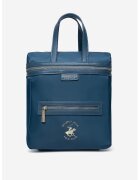 Beverly Hills Polo Club Rucsac cu fermoar si buzunar frontal - Albastru royal