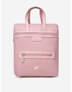 Beverly Hills Polo Club Rucsac cu fermoar si buzunar frontal - Roz