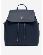 Beverly Hills Polo Club Rucsac de piele ecologica cu clapa - Bleumarin