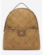 Beverly Hills Polo Club Rucsac de piele ecologica cu logo in relief - Maro taupe