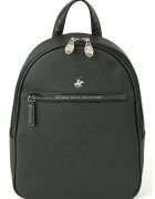 Beverly Hills Polo Club Rucsac de piele ecologica cu logo - Negru