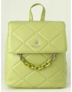 Beverly Hills Polo Club Rucsac matlasat de piele ecologica - Verde deschis