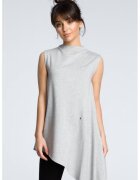BeWear Bluza asimetrica fara maneci - - Gri