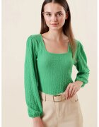 Big Dart Bigdart - Bluza texturata cu decolteu patrat - Verde