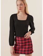 Big Dart Bluza dama - HiCCUP - decolteu patrat - poliester/lycra - negru