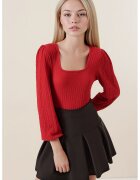 Big Dart Bluza dama - HiCCUP - decolteu patrat - poliester/lycra - rosu