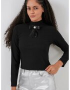 Big Dart Bluza dama - HiCCUP - mulata - maneca lunga - negru - tricot