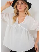 Big Dart Bluza dama - HiCCUP - Viscoza/Nylon - Alb