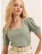 Big Dart Bluza dama - slim fit - textil - Verde -