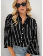 Big Dart Camasa dama - HiCCUP BDART - oversize - negru - viscoza-nylon