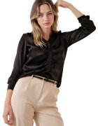 Big Dart Camasa dama - HiCCUP - satin - negru - Negru