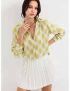 Big Dart Camasa dama HiCCUP - textil - galben - maneca lunga - inchidere cu nasturi