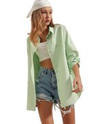 Big Dart Camasa eleganta uni - Verde smarald