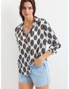 Big Dart Camasi dama - HiCCUP - camasa cu maneca lunga - negru/alb - textil