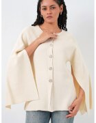 Big Dart Cardigan tricotat - inchidere nasturi - ivory natural - tricot - One Size
