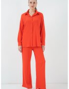 Big Dart Compleu dama - HiCCUP BDART - tricotat - maneca lunga - portocaliu - lycra -