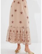 Big Dart Fusta maxi - HiCCUP - imprimeu floral - culoare maro - poliester