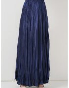 Big Dart Fusta maxi - HiCCUP - texturata - albastra - satin