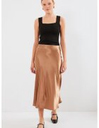 Big Dart Fusta Midi Elastica A-Forma HiCCUP - Maro - Satin