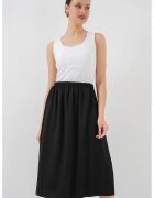 Big Dart Fusta midi - HiCCUP - tricotata - talie elastica - neagra - textil