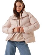 Big Dart Geaca dama - HiCCUP - Bej - Textil -