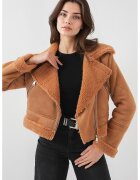 Big Dart Jacheta dama HiCCUP cu guler elegant - Maro