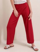 Big Dart Pantaloni dama - HiCCUP - texturati - croiala relaxata - rosu - poliester-lycra