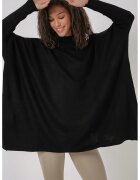 Big Dart Pulover dama - BigDart - cu guler inalt - dungi - tricot - Negru -