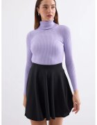 Big Dart Pulover dama HiCCUP - texturat - guler inalt - violet - tricot