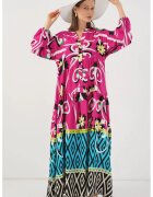 Big Dart Rochie maxi - HiCCUP BDART - inchidere cu nasturi - textil - magenta