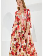 Big Dart Rochie midi dama HiCCUP - decolteu V - viscoza - multicolor