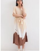 Big Dart Rochie midi HiCCUP cu imprimeu gradient - funda - bej - viscoza
