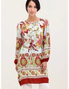 Big Dart Rochie mini dama HiCCUP - imprimeu floral - Visiniu