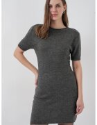 Big Dart Rochie Mini Tricotata Gri carbune - Tricot -