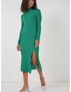 Big Dart Rochie texturata tricotata cu guler rotund - tricot - Verde -