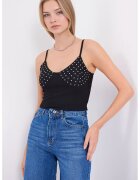 Big Dart Top dama - HiCCUP - Jerseu - Negru -