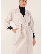 Big Dart Trenci dama - HiCCUP - Ecru - Textil