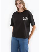 Big Dart Tricou dama HiCCUP - croiala lejera - negru - bumbac - Negru