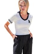 Big Dart Tricou polo - HiCCUP - Poliester/Elastan - Alb